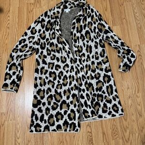 Ava & Viv Leopard Print Sweater, X
